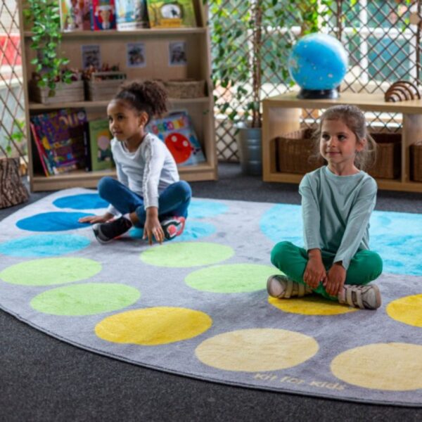 Large Semi Circle Placement Carpet 4x2m