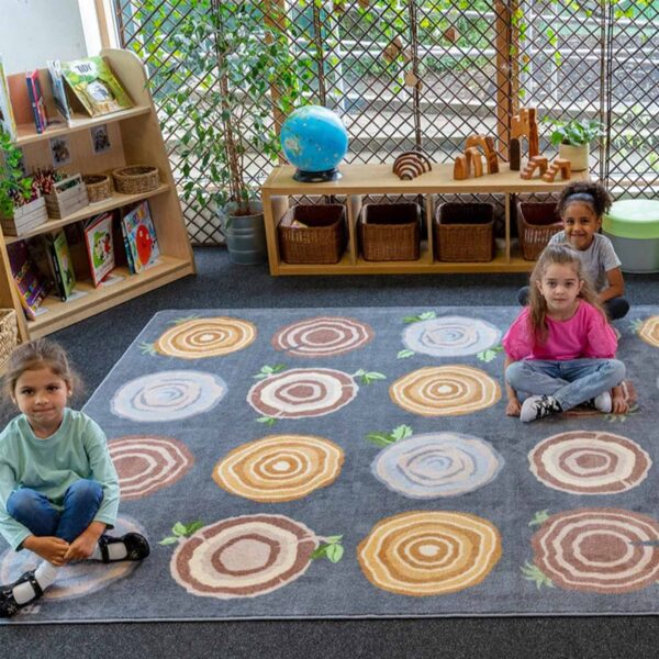 Natural World™ Tree Stump Placement Carpet 3x2m – 24 Places