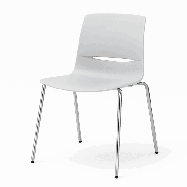 Spotlight 4 Leg Stacking Chair with flex back and integrated carry handle – ideal for educational settings