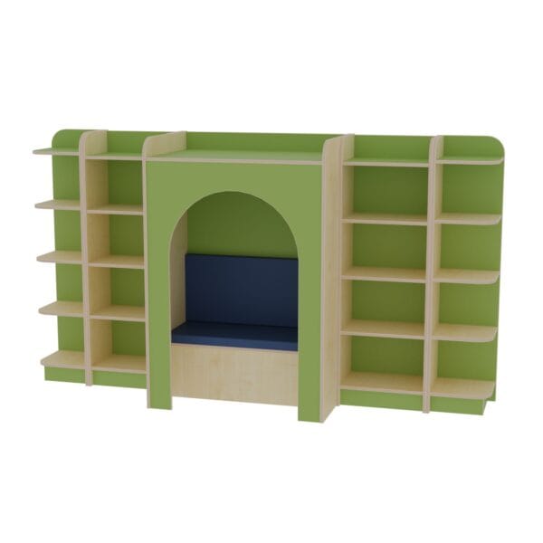 Creative Library Reading Nook & Bookcase Set