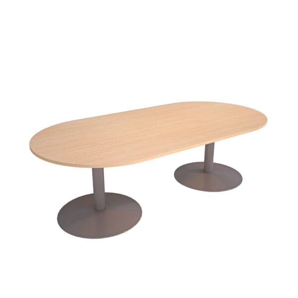 Shaped Trumpet Base Boardroom Table